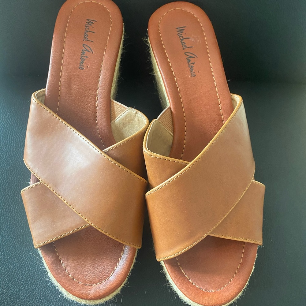 Worn once Michael Antonio platform sandals